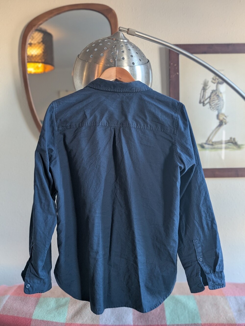 REI Co-op Wallace Lake LS Flannel - Saragasso Sea Heather (Navy) - Picture 2 of 4